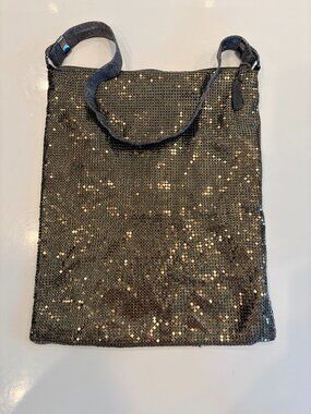 Rare Vintage Whiting and Davis Bronze Mesh Evening Bag